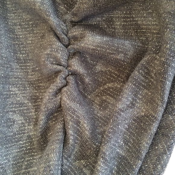 Harley Davidson Long Top Tunic Small Black Gray Silver 3\4 Sleeve Rhinestones - Picture 9 of 9